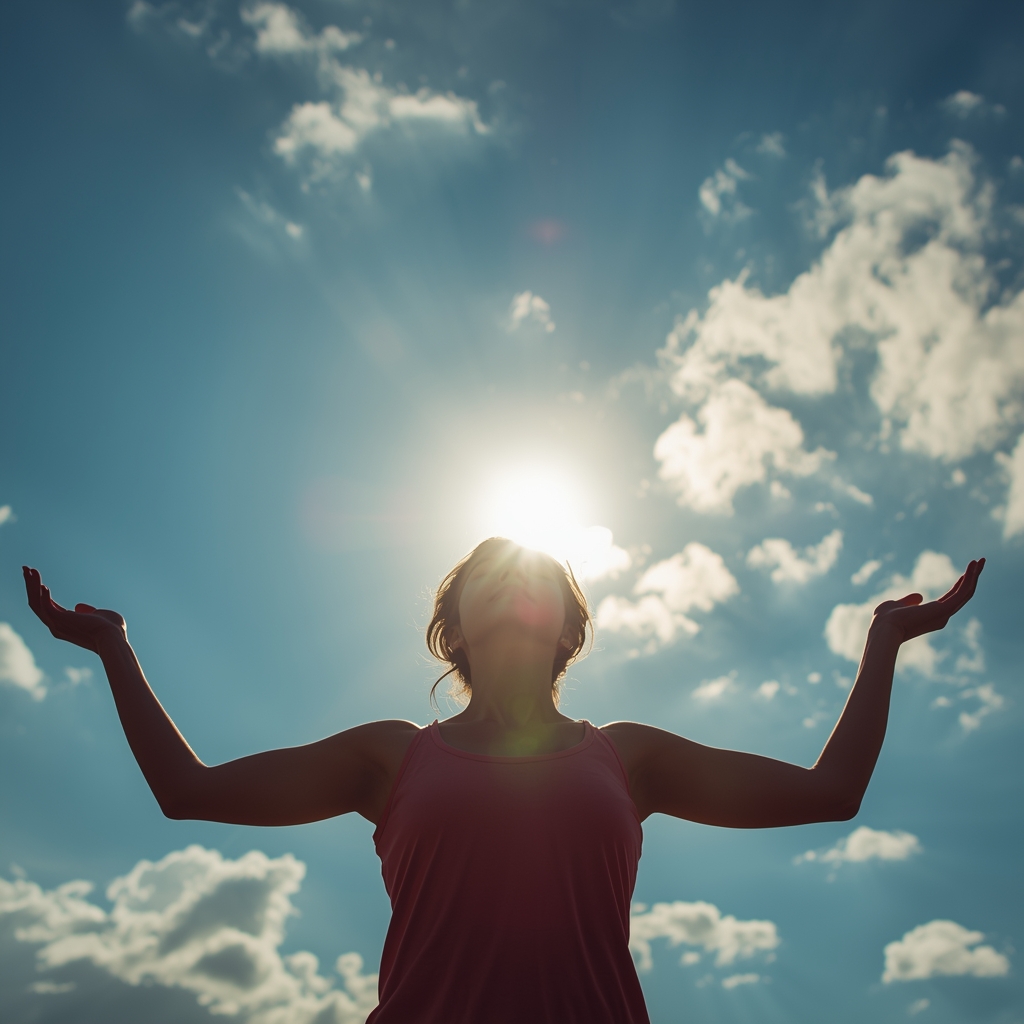 Práctica de yoga al amanecer